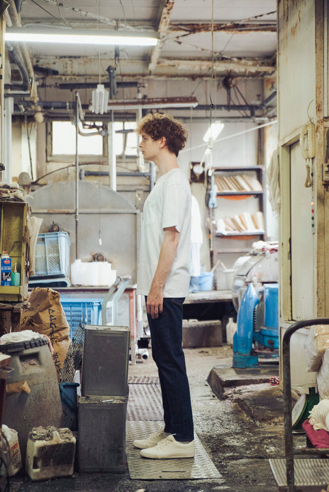 ZA TOKYO ソフトクルーネックTシャツ ポケット付き