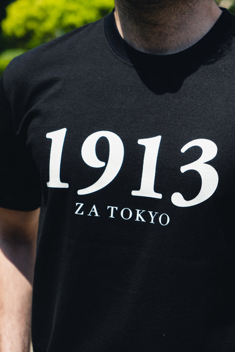 ZA TOKYO ベーシッククルーネック黒 GRAPHICT02