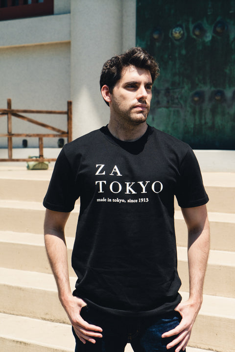 ZA TOKYO ベーシッククルーネック黒 GRAPHICT07