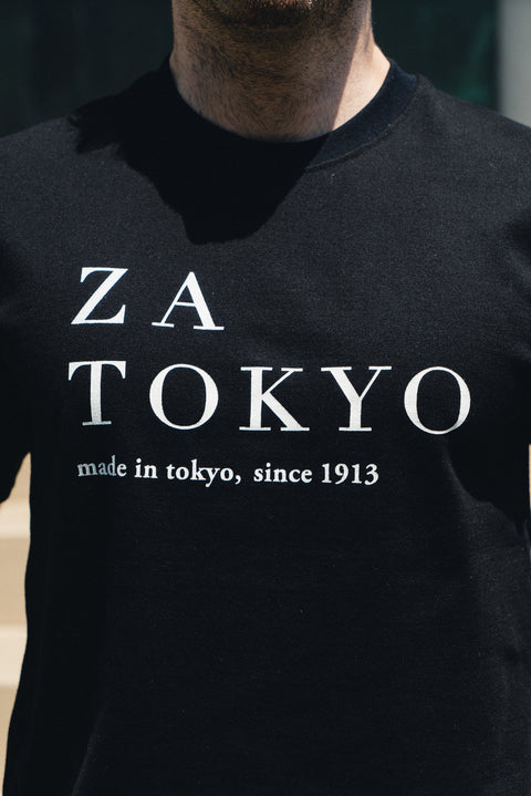 ZA TOKYO ベーシッククルーネック黒 GRAPHICT07