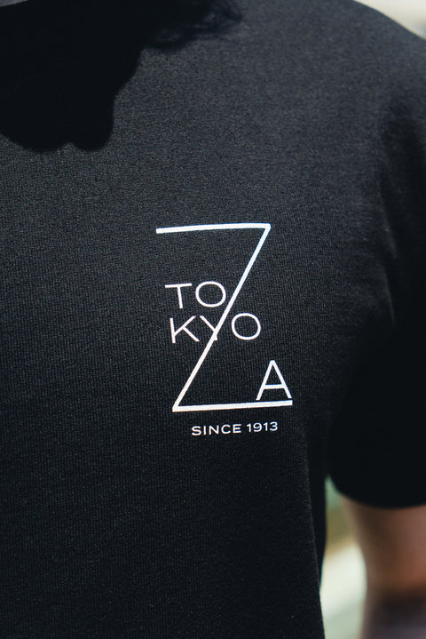 ZA TOKYO ベーシッククルーネック黒 GRAPHICT06