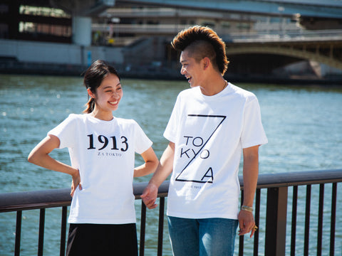 ZA TOKYO ベーシッククルーネック GRAPHICT05
