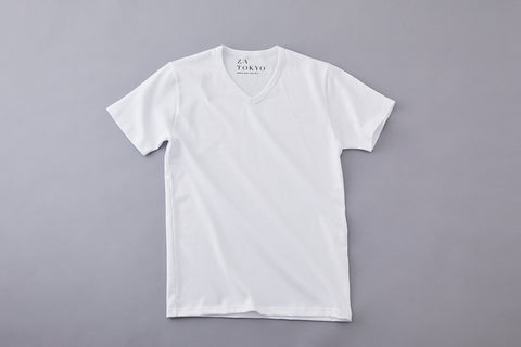 ZA TOKYO ソフトVネックTシャツ