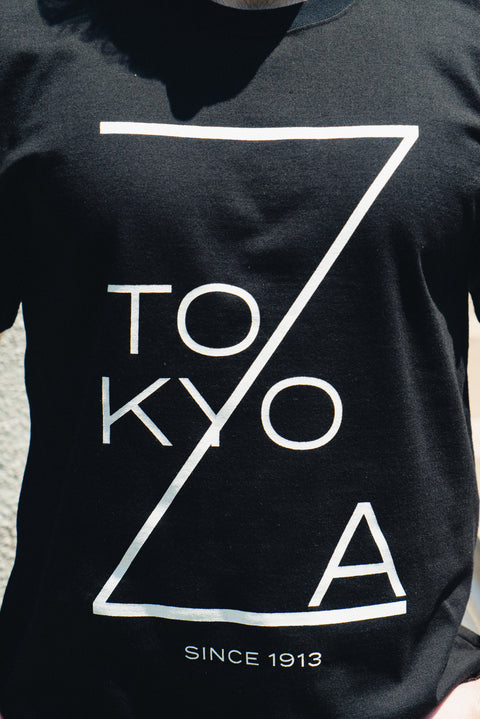 ZA TOKYO ベーシッククルーネック黒  GRAPHICT05