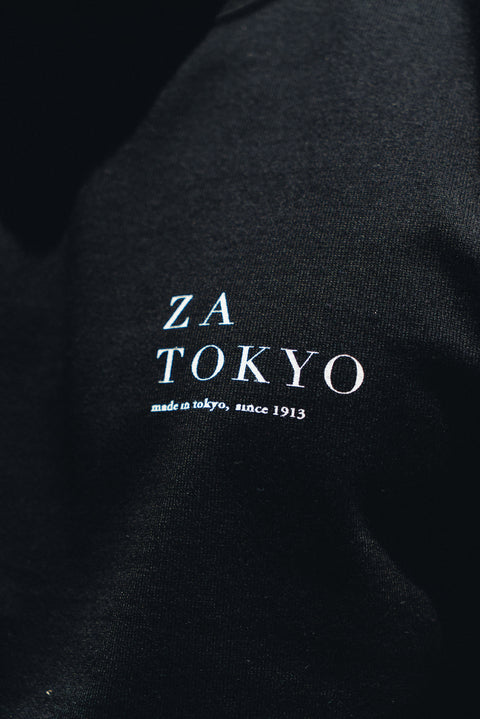 ZA TOKYO ベーシッククルーネック黒  GRAPHICT01